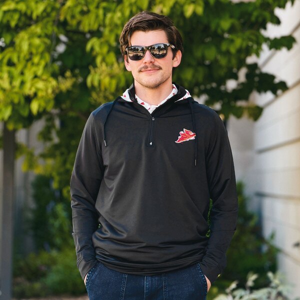 Swannies Punching Cy Black Hooded Sweatshirt
